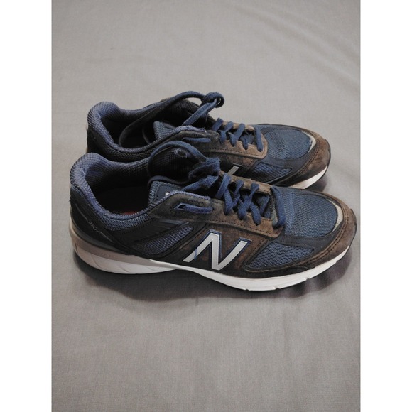 New Balance 990v5 Men 10.5 Navy Blue Suede Running Athletic Preppy Shoe M990NV5* - Picture 3 of 13